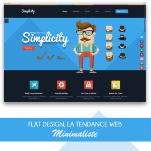 flat design la tendance web minimaliste